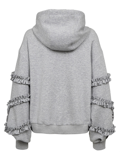 Nümph - NUSabby Zipper Hoodie - Medium Grey Melange 